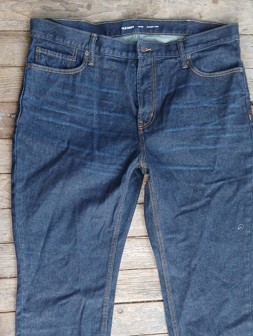 Old Navy Straight Taper Men’s Dark Blue Denim Jeans